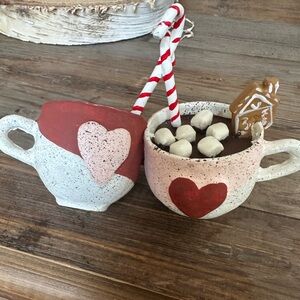 Anthropologie Peppermint Latte ornament